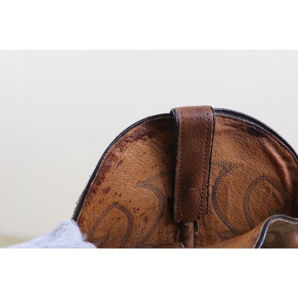 Laredo Boots Mens 9.5EE Brown Leather Performance Cowboy Boots Western Pull On main image 11